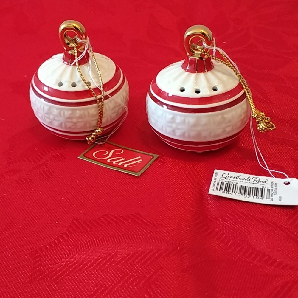 Salt shaker christmas ornament